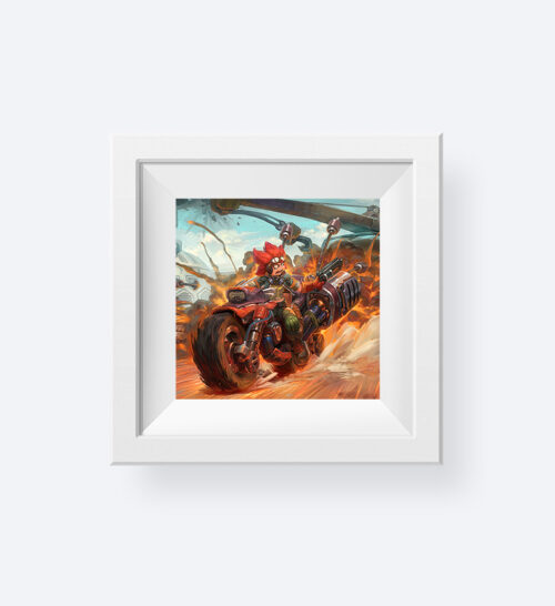 Guardians White Framed Print